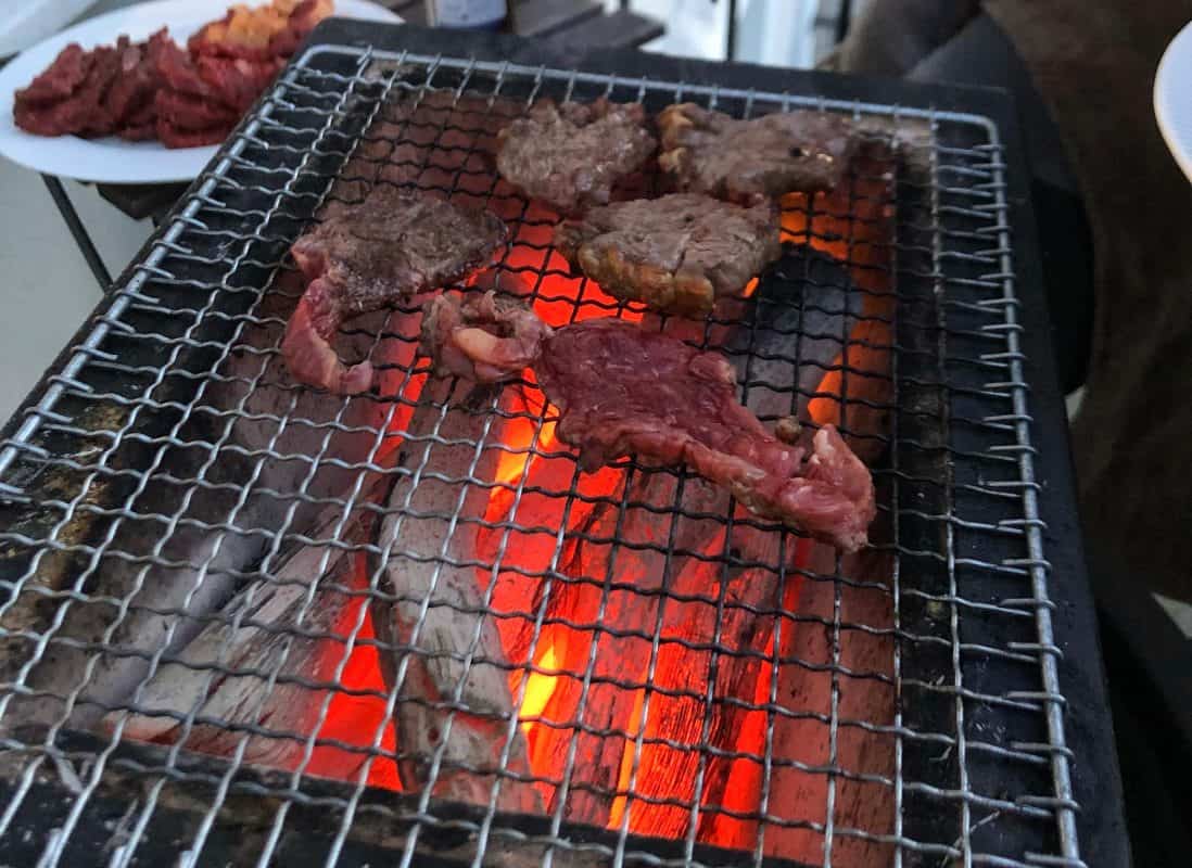 Yakiniku grilling